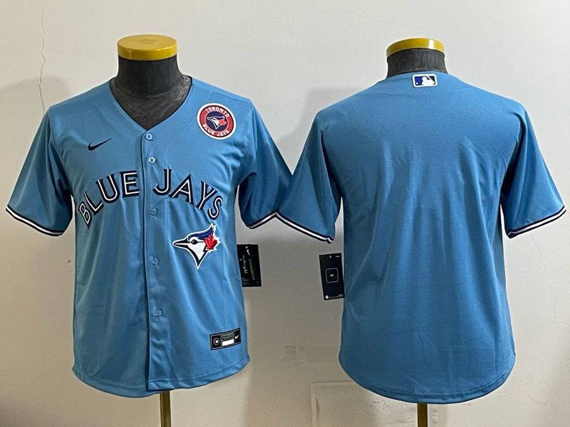 Youth 2025 Nike Toronto Blue Jays Blank Light Blue Game MLB Jersey 011
